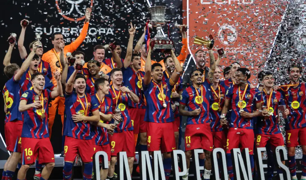 Barcelona campeón de la Supercopa de España.