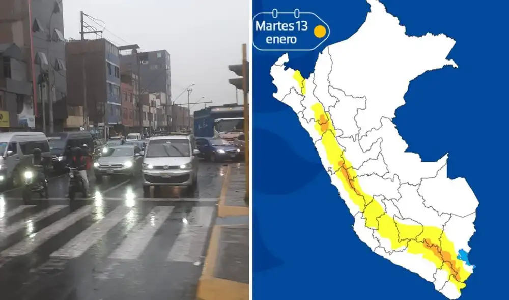 Senamhi advirtió que la costa, sierra y selva se verán afectadas hasta el 13 de enero.