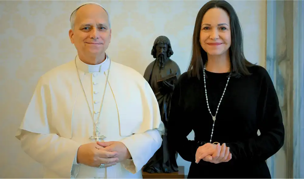 Vente Venezuela confirma reunión entre María Corina Machado y el papa León XIV.