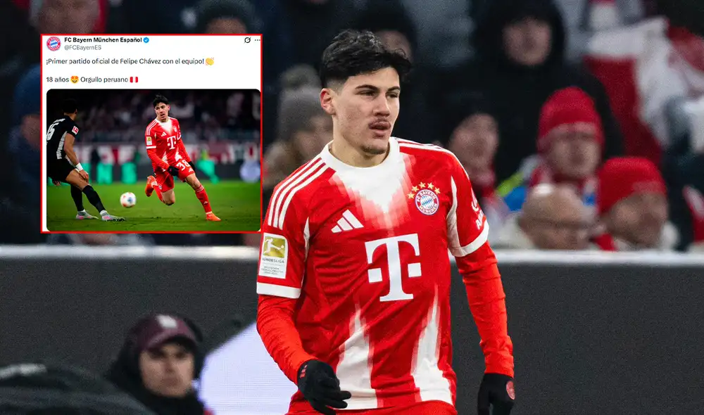 Felipe Chávez realizó su debut con Bayern Múnich. Foto: composición LR/Bayern Múnich