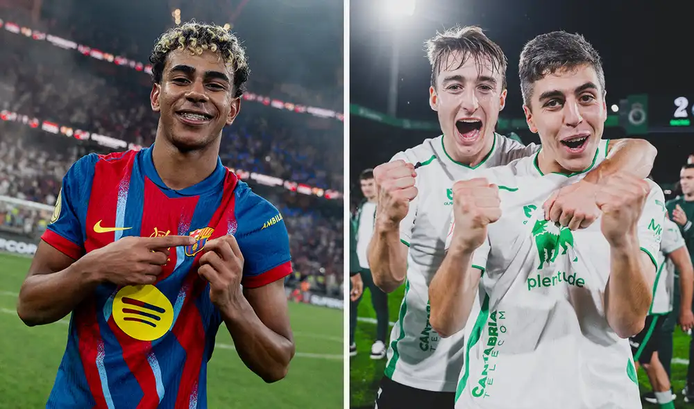 Barcelona y Racing de Santander se enfrentan desde las 3.00 p. m. Foto: composición LR/X