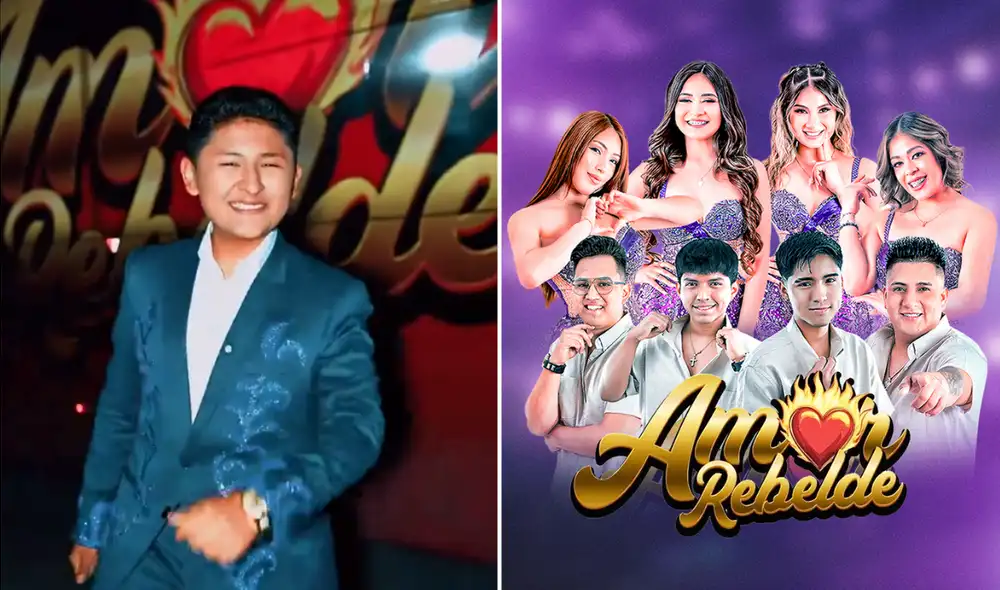 Amor Rebelde presentó a Mathías Zevallos como nuevo integrante de su agrupación. Foto: Composición LR