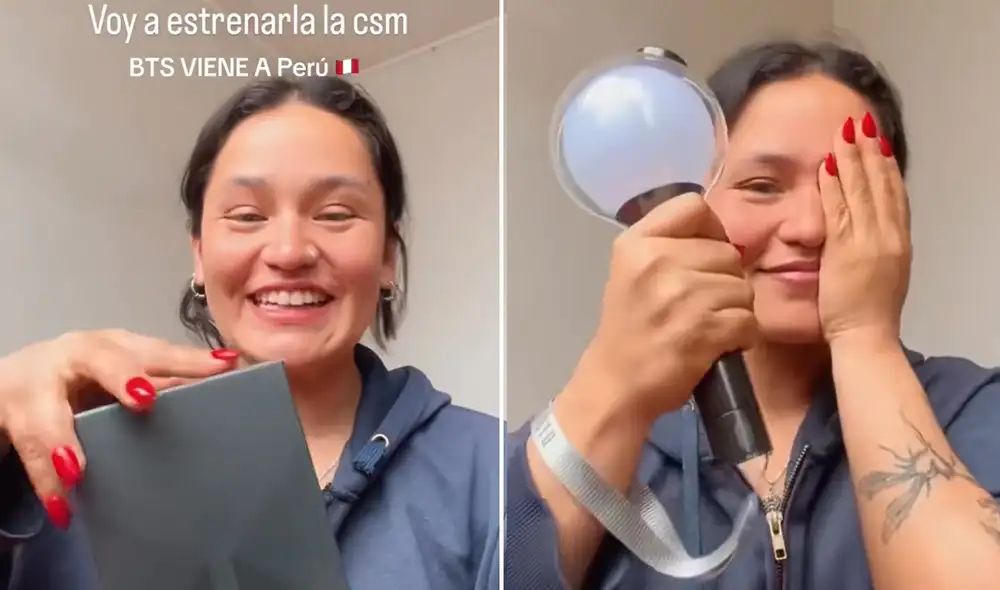 Reacciones en redes sociales por la emoción de seguidora de BTS.