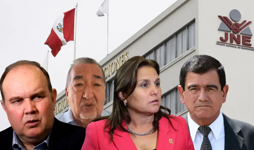 Candidatos esperan que el JNE resuelva las tachas presentadas contra sus planchas presidenciales. Foto: Composición/LR