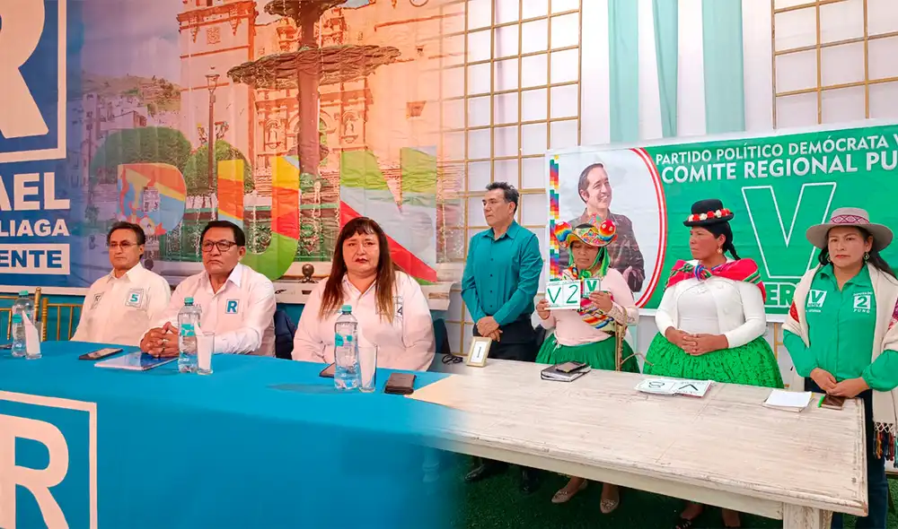 Renovación Popular y el Partido Verde presentaron a sus candidatos a diputados y senadores por el altiplano puneño. Créditos: Liubomir Fernández / La República