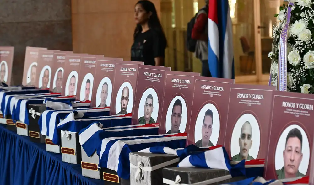 Cuba perdio 32 hombres en el conflicto EE. UU. - Venezuela