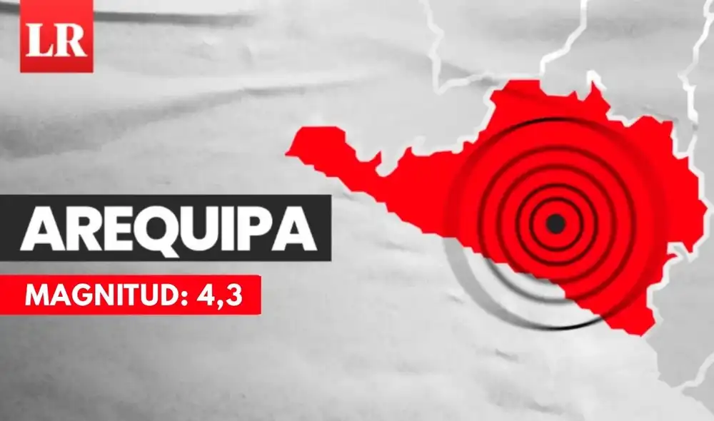 Sismo 4,3 en Arequipa, reporta IGP Sismo 4,3 en Arequipa, reporta IGP
