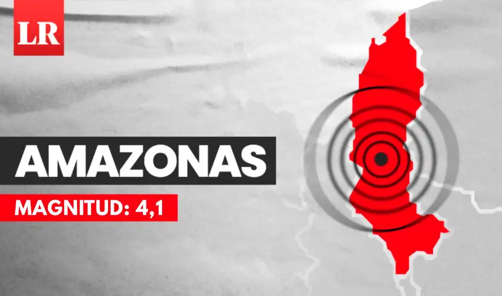 Sismo de 4,1 remeció Amazonas, según IGP