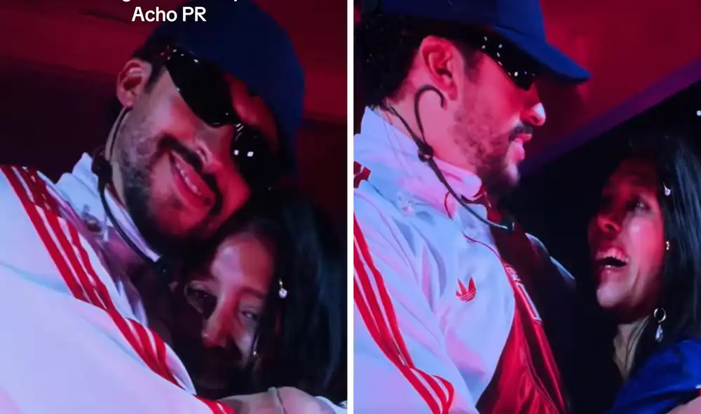 Bad Bunny muestra cariño a fan peruana en su concierto en Lima.
