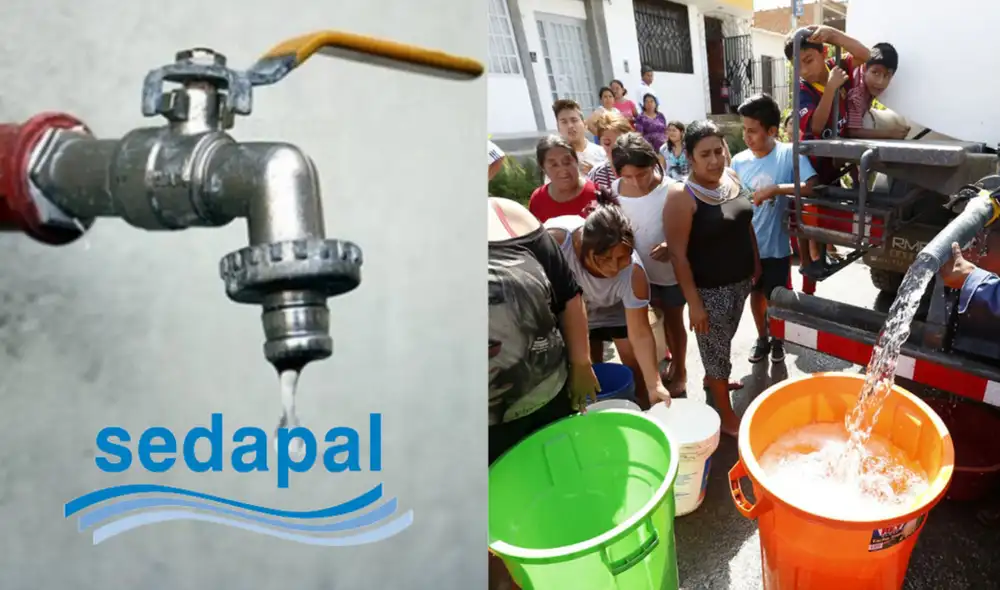 Conoce qué distritos de Lima se verán afectados por el corte de agua de Sedapal.
