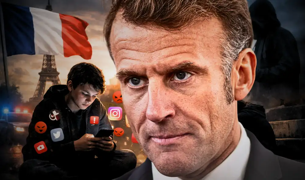 El presidente francés Emmanuel Macron quiere promulgar una ley para prohibir las redes sociales a menores de 16 años.