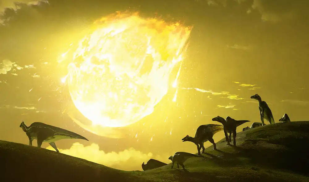 La extinción de los dinosaurios a finales del Cretácico fue consecuencia del impacto de un asteroide. Foto: Chase Stone