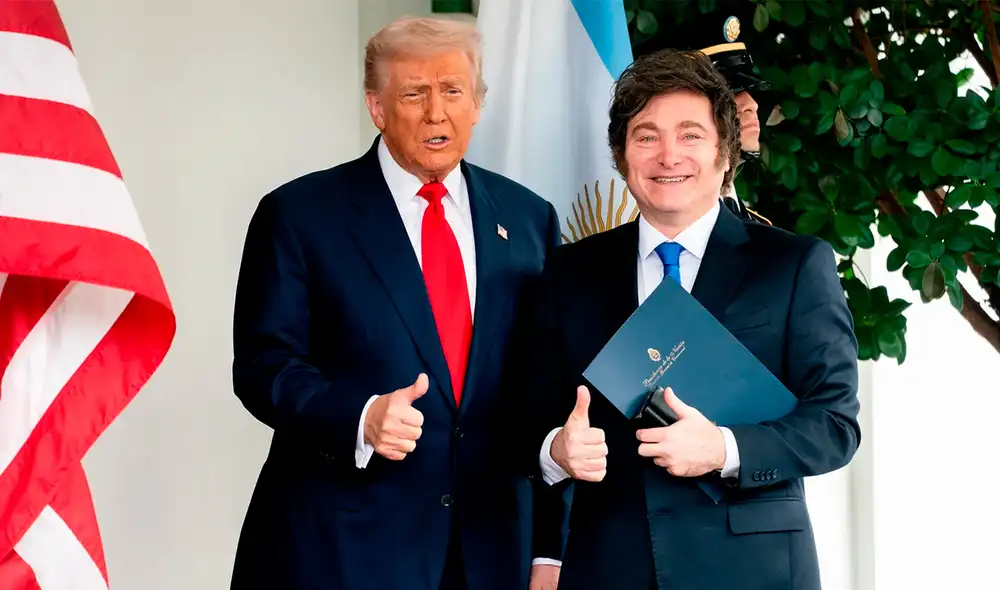 Milei participará de la ceremonia de Firma del Consejo de Paz. Foto: AFP