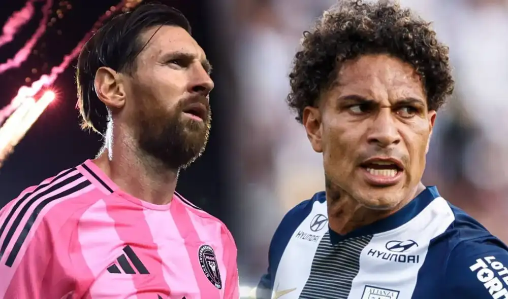Paolo Guerrero y Lionel Messi se enfrentan en la Noche Blanquiazul. Foto: Lr/ESPN