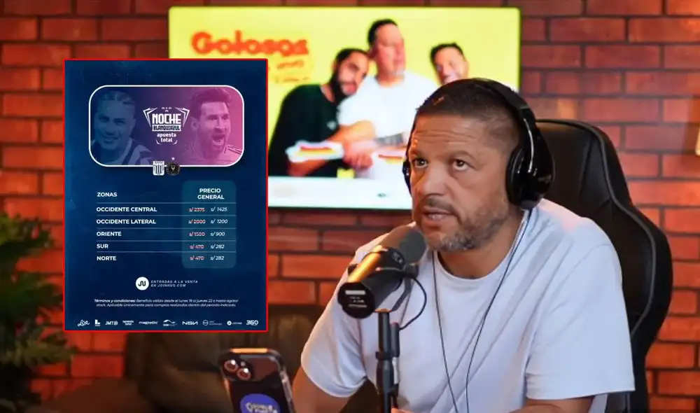 Pedro García habló sobre la rebaja de boletos del Alianza Lima vs Inter Miami. Foto: composición LR/ Doble Punta/ Sound Music Entertainment