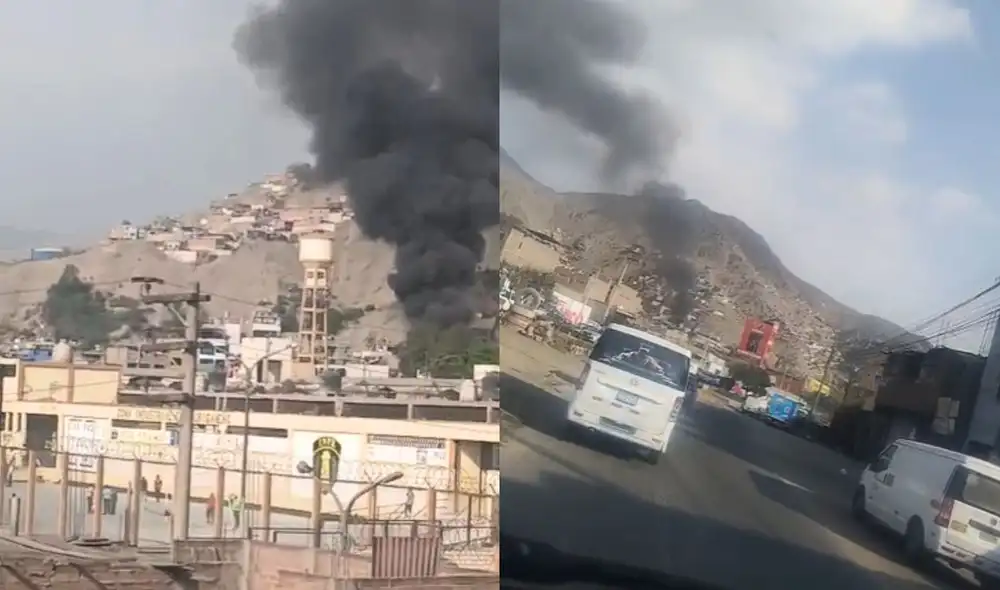 Un incendio de grandes dimensiones se desató este miércoles 22 de enero cerca del penal de Lurigancho, generando preocupación en los vecinos de la zona. Un incendio de grandes dimensiones se desató este miércoles 22 de enero cerca del penal de Lurigancho, generando preocupación en los vecinos de la zona.