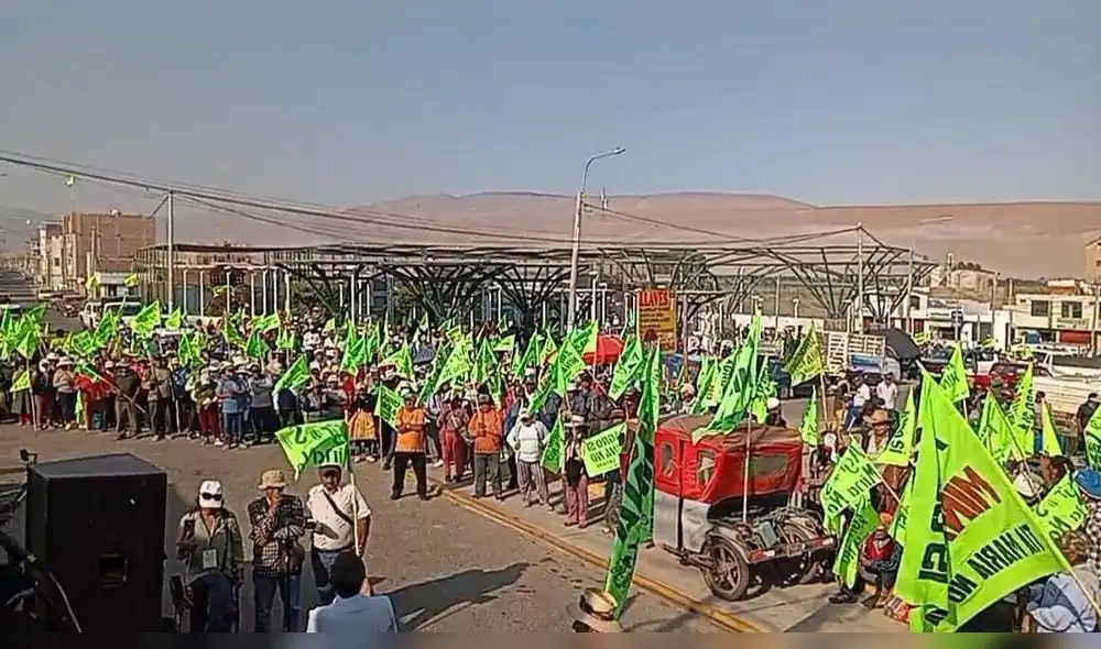 Marcha contra proyecto minero Tía María