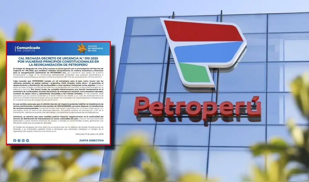 Petroperú, empresa que hoy busca desmembrar el Gobierno de Jerí, tiene un patrimonio neto de US$2.076 millones.