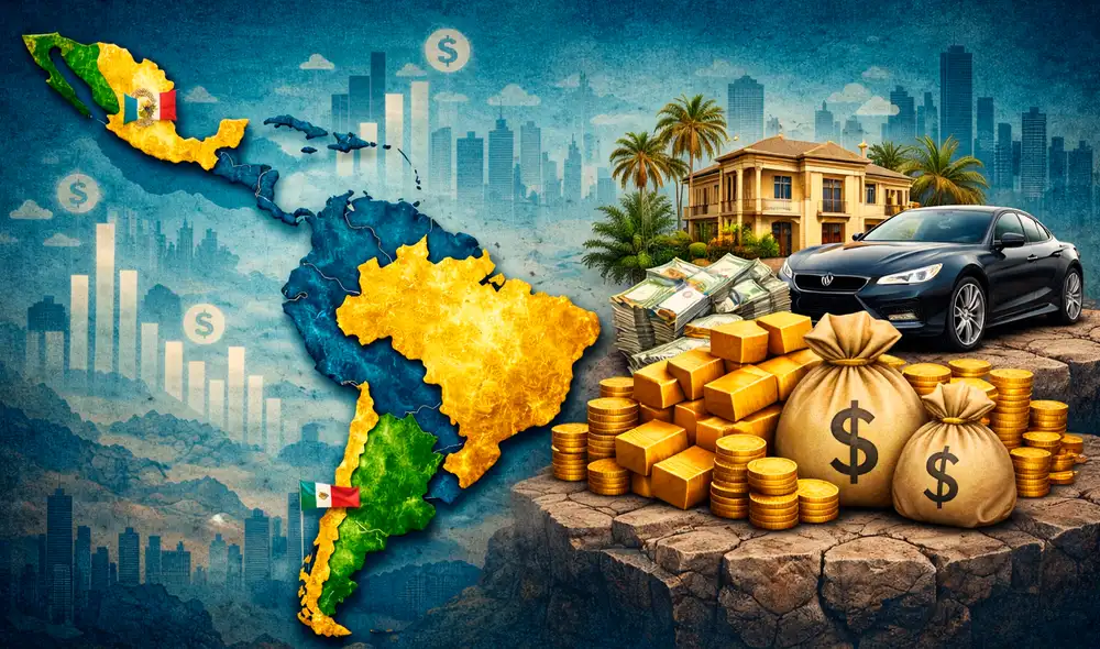 Oxfam reveló los 5 países con mayor concentración de riqueza en América Latina.