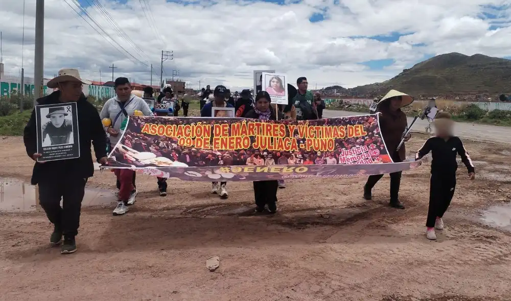 Familiares de víctimas en protestas inician Marcha de Sacrificio desde Puno hacia Lima para exigir justicia