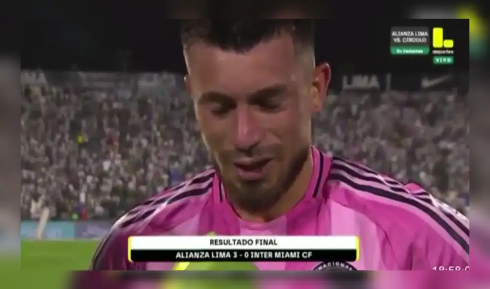 Alan Cantero participó en el tercer gol de Alianza Lima contra Inter Miami. Foto: captura de Latina.