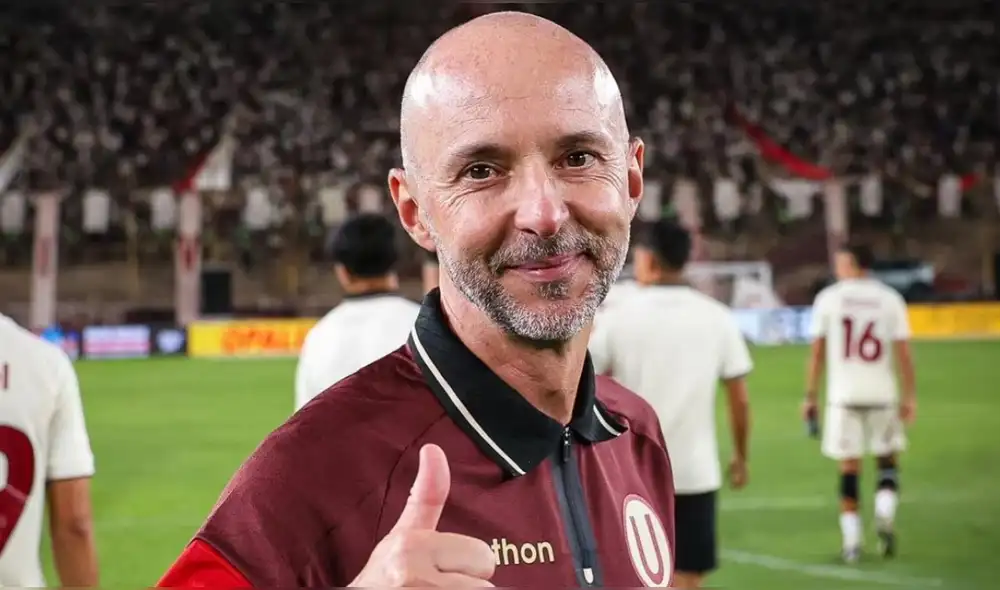 Javier Rabanal hizo ingresar a César Inga en Universitario en el segundo tiempo. Foto: Universitario