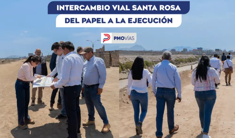 El Intercambio Vial Santa Rosa, una obra clave para el acceso al Aeropuerto Internacional Jorge Chávez. Fuente: Difusión.