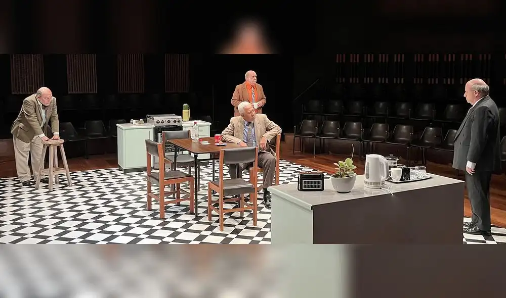 En escena: Ricardo Velásquez, Alberto Ísola,  Américo Zúñiga y Alfonso Santistevan.