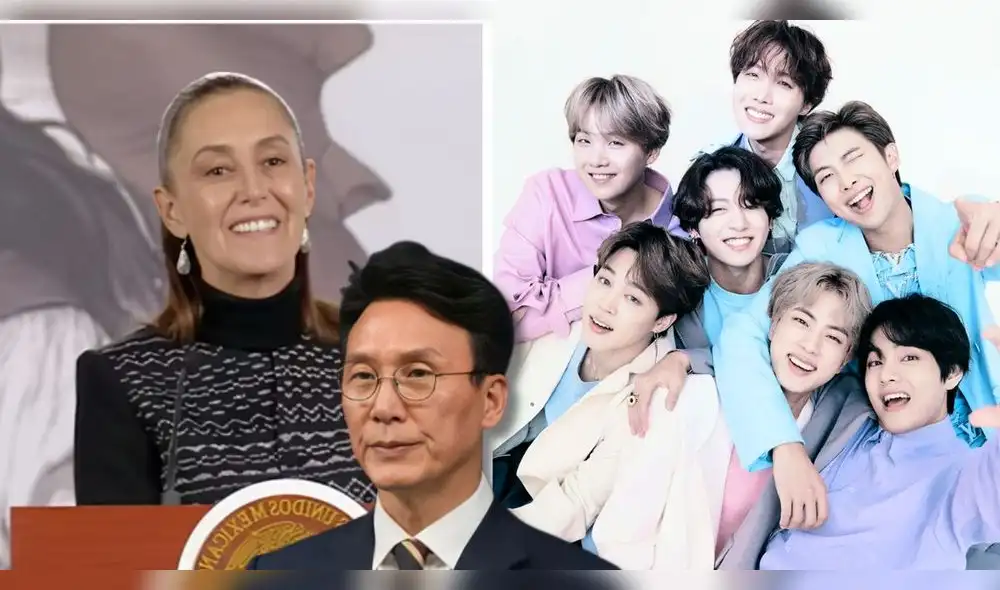 Claudia Sheinbaum pide al primer ministro surcoreano que BTS ofrezca más shows en México.