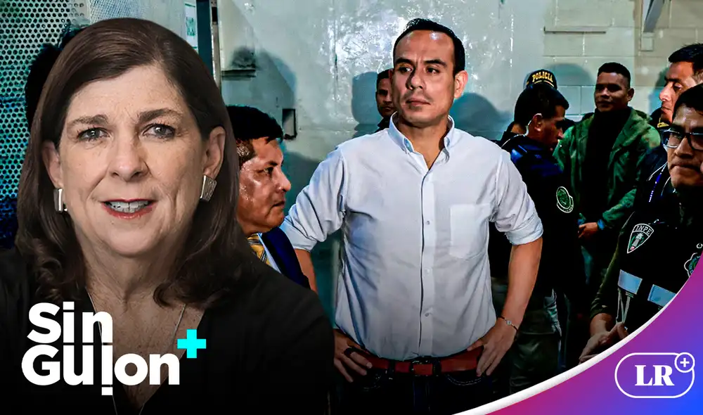 La periodista arremetió contra Jerí y lo tildó de falso. Foto: composición LR La periodista arremetió contra Jerí y lo tildó de falso. Foto: composición LR