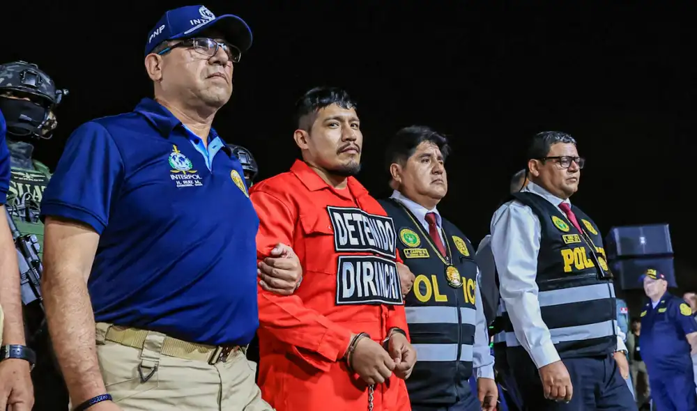 Detenido fue llevado a la Dirincri, donde pasará su primera noches. Foto: Presidencia del Perú