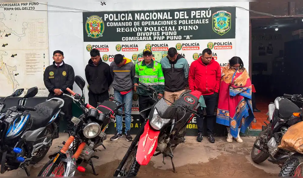 Entre los detenidos hay cuatro ciudadanos de nacionalidad venezolana y un ciudadano de nacionalidad colombiana. Foto: PNP Entre los detenidos hay cuatro ciudadanos de nacionalidad venezolana y un ciudadano de nacionalidad colombiana. Foto: PNP