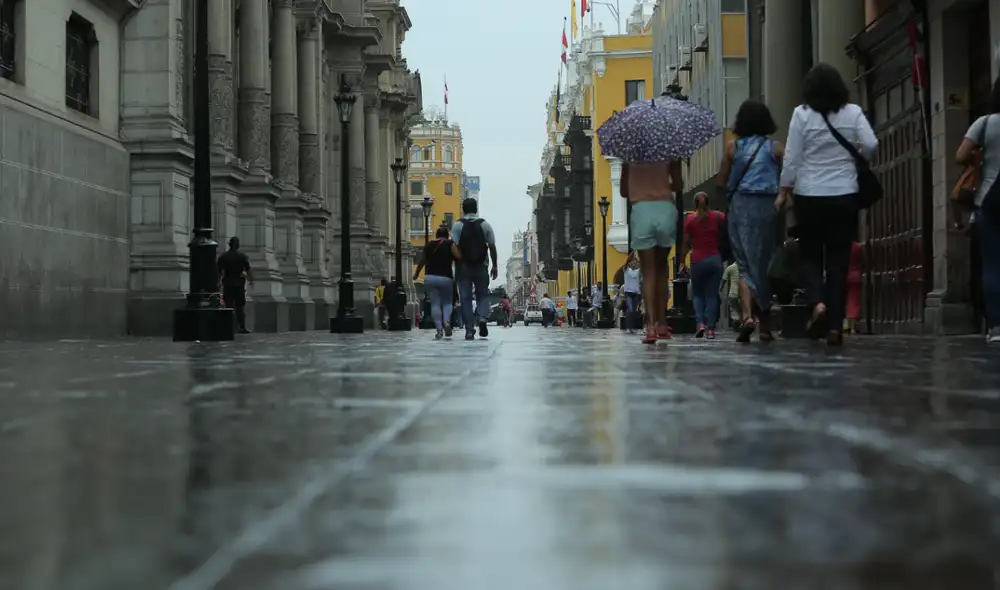 Lluvia de verano en Lima