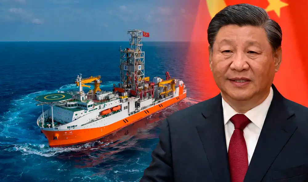 China creó un buque de perforación oceánica en busca dominar la minería en aguas profundas.