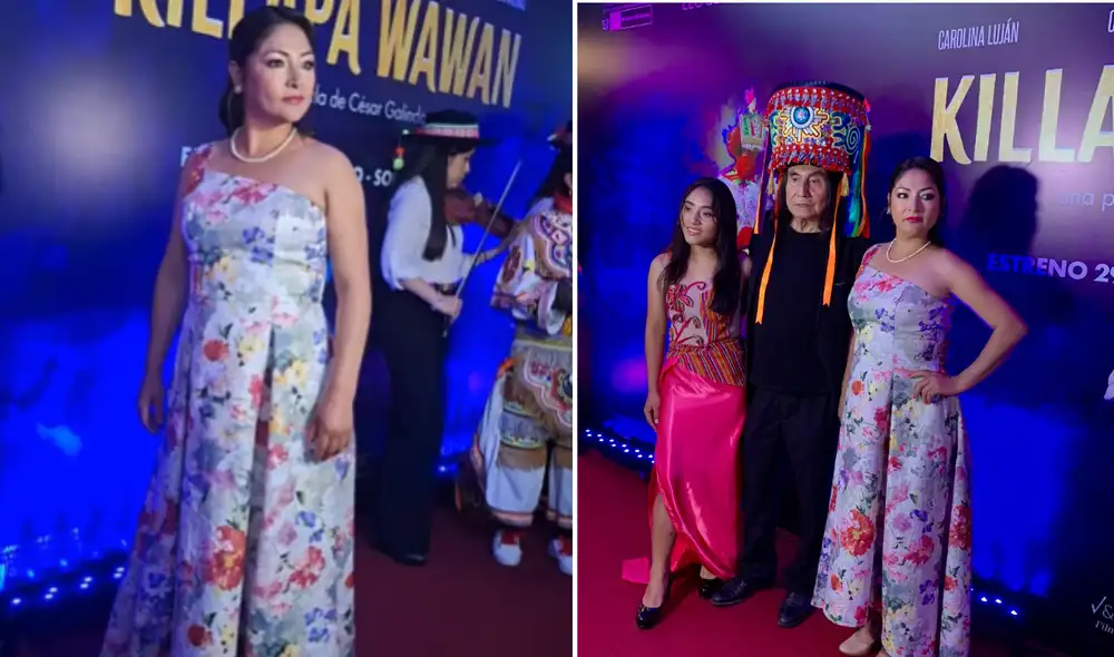 Magaly Solier se presentó en el avant-première de la película Killapa Wawan.