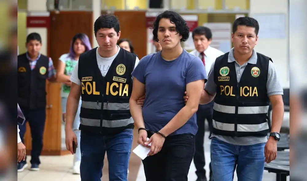 Él es. Kevin Villanueva, cuando fue detenido.