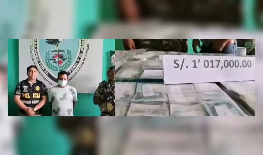 Narco detenido con un millon de soles