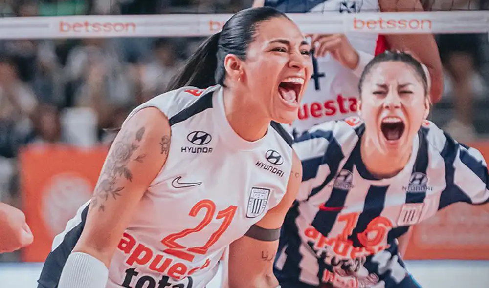 El equipo blanquiazul llegó a los 37 puntos en esta Liga Peruana de Vóley. Foto: Alianza Lima