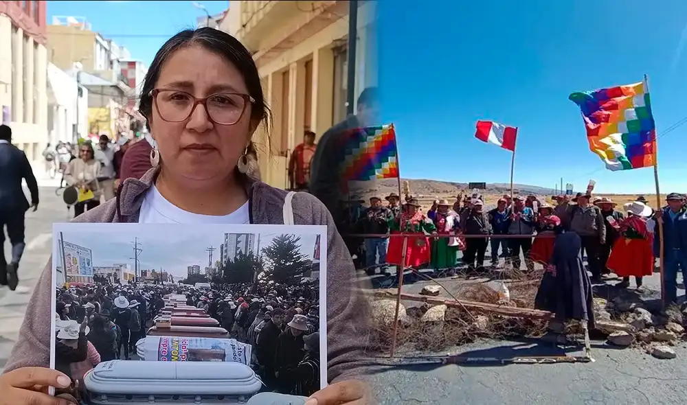 Luque aseguró que Puno es el referente en la defensa de la democracia. Créditos: Liubomir Fernández / La República.