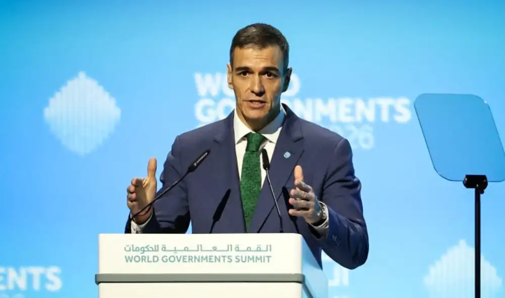 Pedro Sánchez dio el anuncio durante la Cumbre Mundial de Gobiernos en Dubái el 3 de febrero de 2026. Pedro Sánchez dio el anuncio durante la Cumbre Mundial de Gobiernos en Dubái el 3 de febrero de 2026.