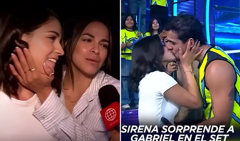 Sirena Ortiz y Gabriel Meneses expresan su amor en 'Esto es guerra'. Foto: composición LR/América TV