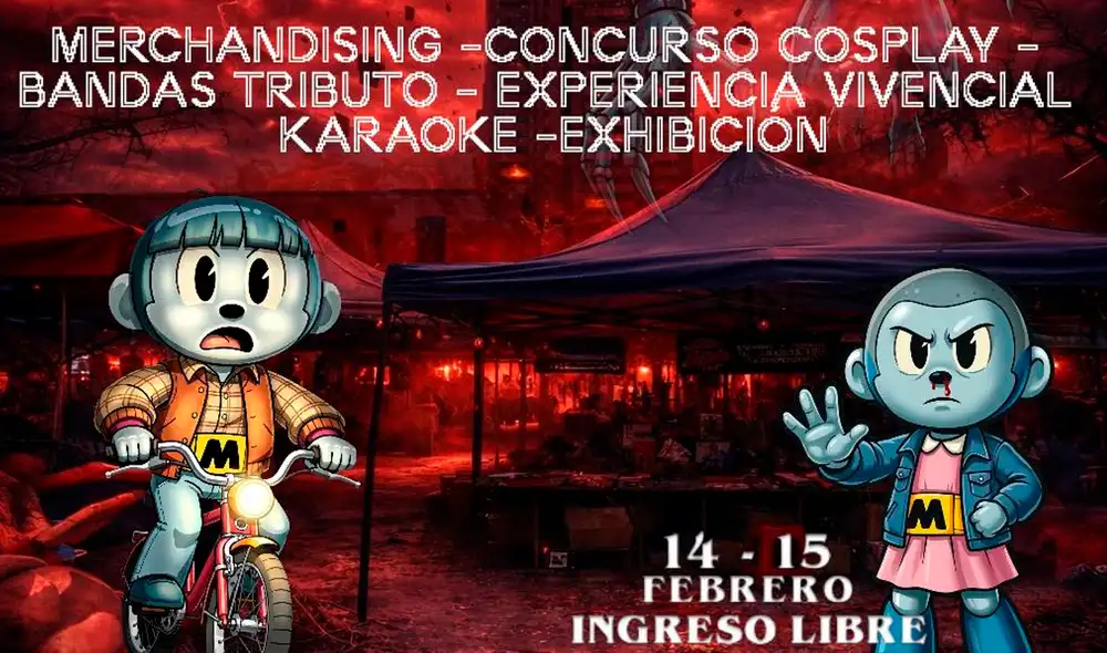 El ingreso a la Feria Manya Edición Stranger Things será gratis. Foto: difusión.