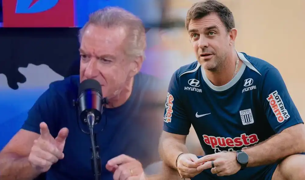El periodista deportivo respaldó al DT de Alianza Lima. Foto: Lr/Denganche