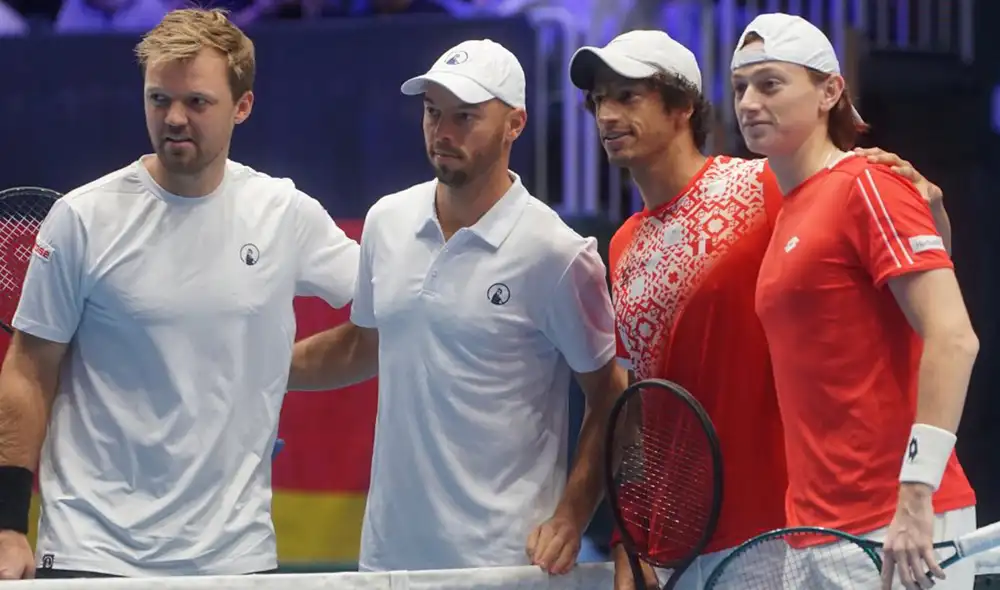 En 4 partidos ante Alemania, el equipo peruano solo pudo ganar dos sets. Foto: FPDT En 4 partidos ante Alemania, el equipo peruano solo pudo ganar dos sets. Foto: FPDT