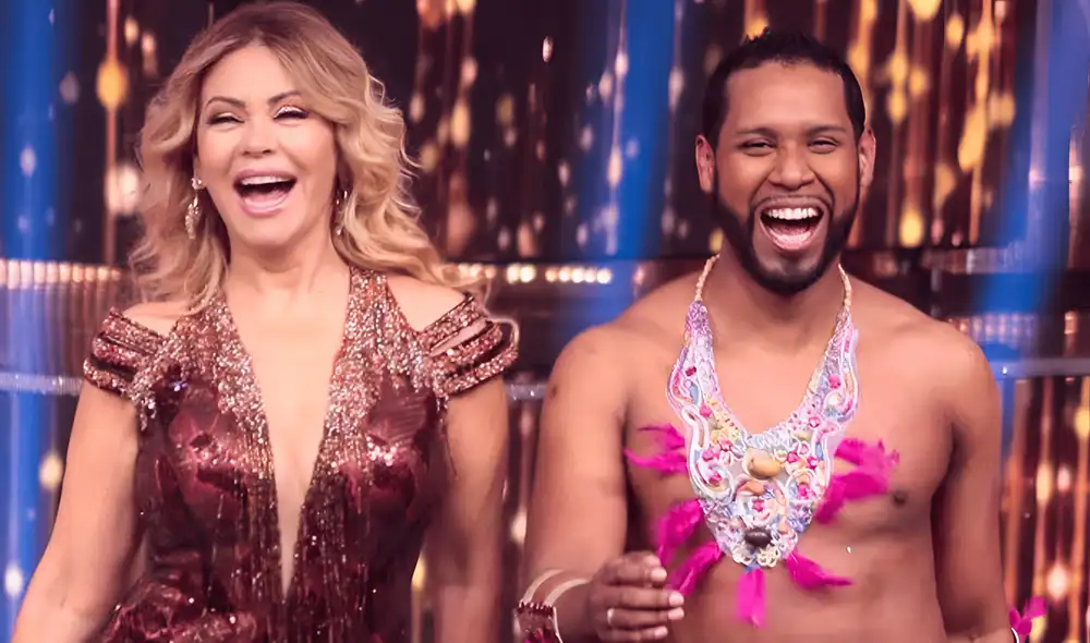 Gisela Valcárcel y 'Giselo' formaron una buena dupla en 'El gran show'. Foto: Captura YouTube