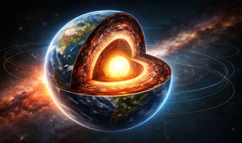 Investigadores analizaron ondas sísmicas que viajan directamente a través del centro de la Tierra. Foto: DALL-E