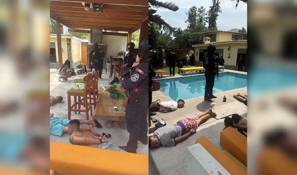 Búnker allanado por la policía en La Molina