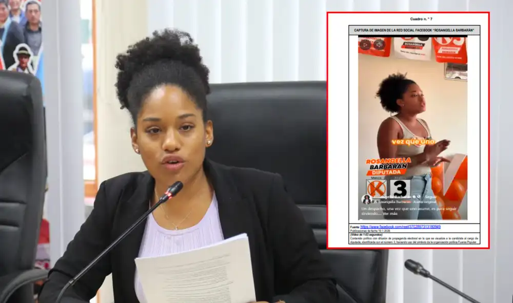 Informe del JEE alerta sobre las publicaciones en las redes sociales de la congresistas. Foto: Composición/LR