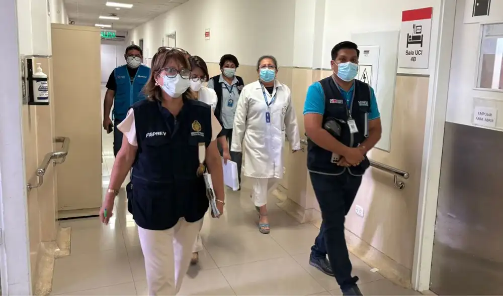 La diligencia se enfocó en áreas críticas como Farmacia y UCI, para verificar las condiciones de atención médica.
