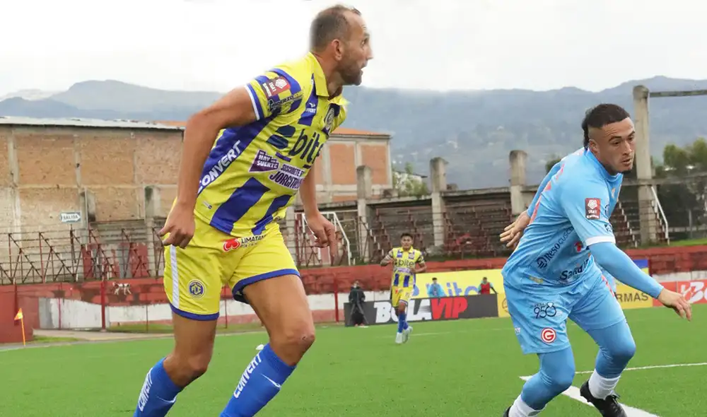 Hernán Barcos había adelantado a su equipo, pero Deportivo Garcilaso lo empató sobre el final. Foto: FC Cajamarca